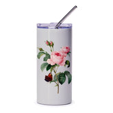 Rose and Butterfly Tumbler, Floral Tumbler, Vintage Style Tumbler, Pretty Tumbler, Flower Tumbler, Butterfly Tumbler, Gift Idea - Tawshia